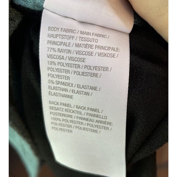 H by Halston 2X Blue‎ Super Soft Knit Long Sleeve Tunic With Faux Suede Back - Picture 4 of 10